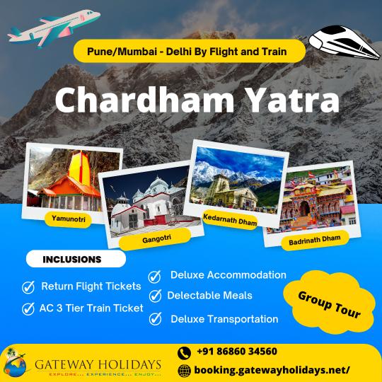 Chardham Yatra Tour Package by Air, Train, Helicopter